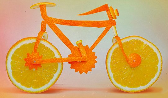 Апельсиновый велосипед
